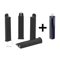 BLACKLINE - Pack Sommier à Lattes 5 Zones 140x190 + PNOIR + PCENTRAL -Sominova Soldes Boutique sommier 9002031