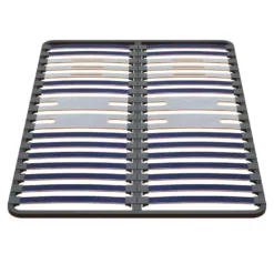 BLACKLINE - Sommier à Lattes 5 Zones De Confort 140x190cm -Sominova Soldes Boutique sommier 9002109