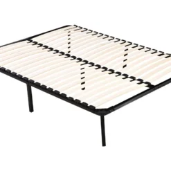 Cadre à Lattes + Pieds Pour Matelas De 160 X 200 Cm - 20 Lattes