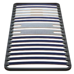 BLACKLINE - Sommier à Lattes 5 Zones De Confort 90x190cm -Sominova Soldes Boutique sommier 9002413