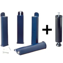 ALTOLATTES - Pack Sommier 2x20 Lattes 140x200cm + Pieds Bleus + Pied Central -Sominova Soldes Boutique sommier 9002427