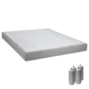 TAPIKIT - Sommier Tapissier Démontable 2x20 Lattes 160x200cm Lin + Pieds Argent 15cm -Sominova Soldes Boutique sommier 9003501