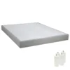 TAPIKIT - Sommier Tapissier Démontable 2x20 Lattes 160x200cm Lin + Pieds Blancs 15cm -Sominova Soldes Boutique sommier 9010087