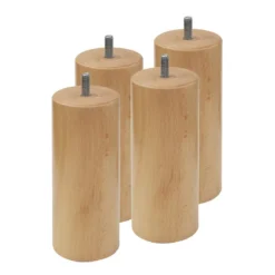 TAPIKIT - Sommier Tapissier Démontable 2x20 Lattes 140x190cm Lin + Pieds Bois 15cm -Sominova Soldes Boutique sommier 9010311