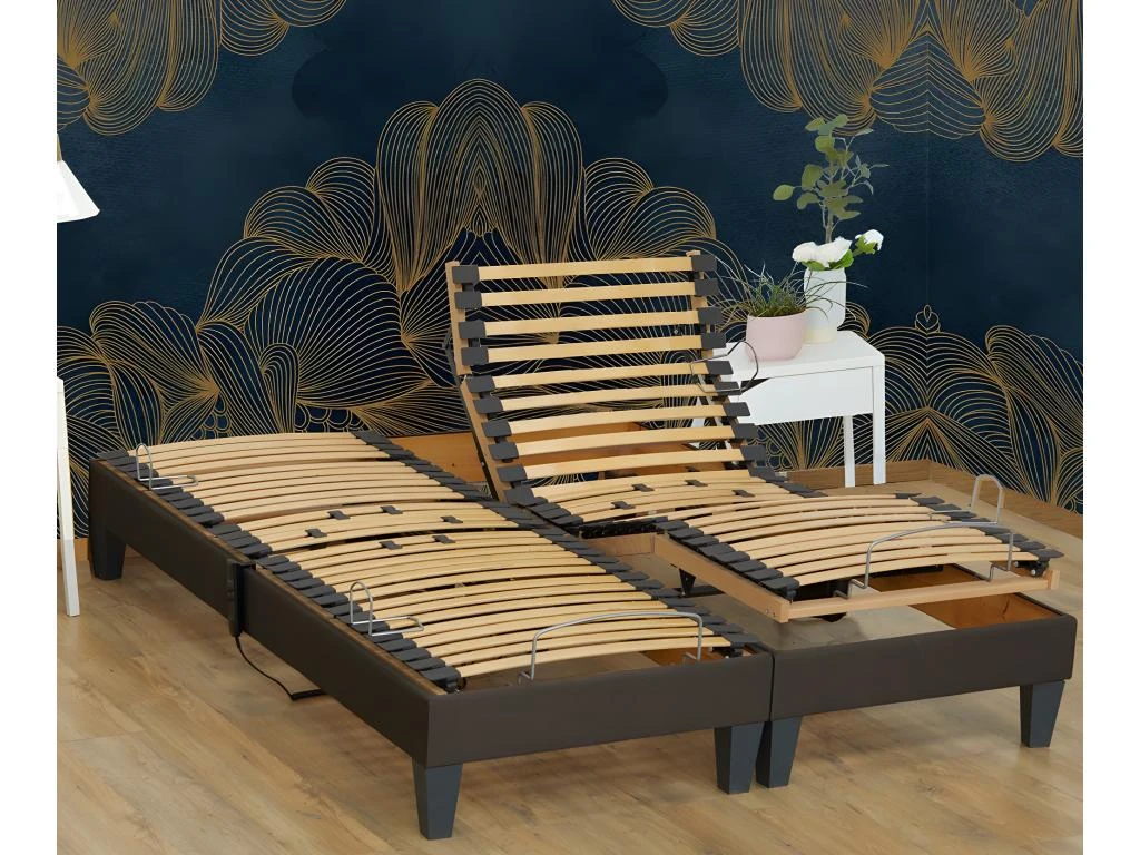 Lot 2 Sommiers Relaxation Electrique Vanessa Dimensions - 2x90 X 200 Cm 4 Lot 2 Sommiers Relaxation Electrique Vanessa Dimensions - 2x90 X 200 Cm – Image 2