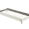 Sommier Dimension 90x190 Cm, Revêtement En Tissu Blanc, Pieds En Bois 1 Sommier Dimension 90x190 Cm, Revêtement En Tissu Blanc, Pieds En Bois -Sominova Soldes Boutique sommier 9275867