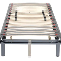 Sommier De Relaxation Manuel Monté Sur Tenons, 3 Plans De Couchage, Fermeté Réglable Par Curseurs - 70 X 190 Cm - RUOTI De DREAMEA -Sominova Soldes Boutique sommier 96 1