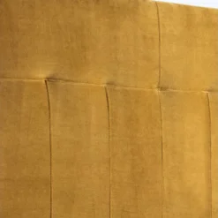 Tête De Lit Tapissée Napoles 140x100 Cm Moutarde, Velours, Pieds En Bois 10 Tête De Lit Tapissée Napoles 140x100 Cm Moutarde, Velours, Pieds En Bois -Sominova Soldes Boutique tete de lit et pont de lit 10724509