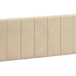 Tête De Lit Tapissée Creta 150x60 Cm Couleur Beige, 8 Cm D'épaisseur