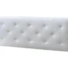 Tête De Lit Rombo 140x60 Cm Blanc, Rembourrée De Mousse