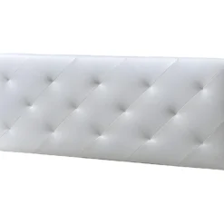 Tête De Lit Rombo 140x60 Cm Blanc, Rembourrée De Mousse