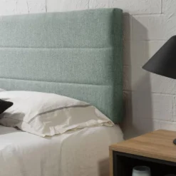 Tête De Lit Tapissée Miconos 150x60 Cm Couleur Vert, 8 Cm D'épaisseur -Sominova Soldes Boutique tete de lit et pont de lit 10756231