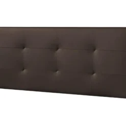 Tête De Lit Carla 160x60 Cm Chocolat, Rembourrée De Mousse