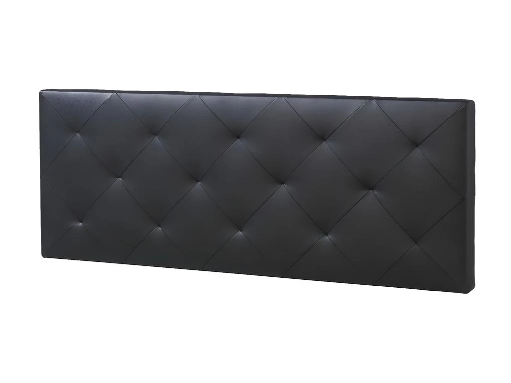 Tête De Lit Rombo 150x60 Cm Noir, Rembourrée De Mousse 3 Tête De Lit Rombo 150x60 Cm Noir, Rembourrée De Mousse