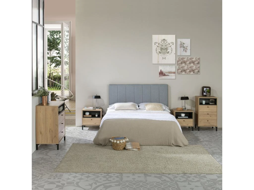 Tête De Lit Tapissée Creta 140x60 Cm Couleur Gris, 8 Cm D'épaisseur 7 Tête De Lit Tapissée Creta 140x60 Cm Couleur Gris, 8 Cm D'épaisseur – Image 5