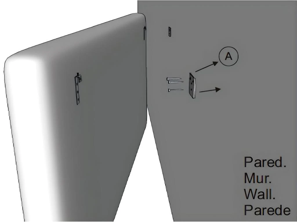 Tête De Lit Milano 150x60 Cm, Losanges En Tissu Gris, 8 Cm D'épaisseur 6 Tête De Lit Milano 150x60 Cm, Losanges En Tissu Gris, 8 Cm D'épaisseur – Image 4