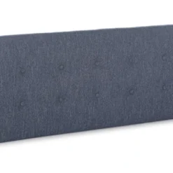 Tête De Lit Tapissée Saona 140x60 Cm Couleur Bleu, 8 Cm D'épaisseur