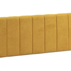 Tête De Lit Tapissée Creta 160x60 Cm Couleur Moutarde, 8 Cm D'épaisseur