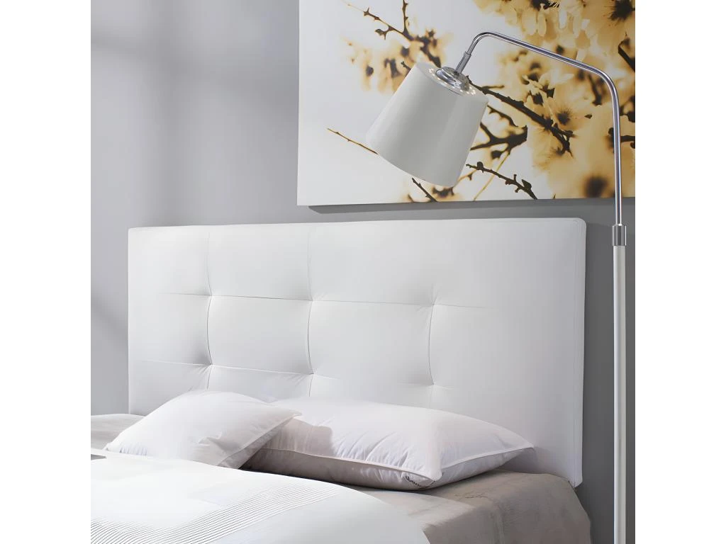 Tête De Lit Carla 150x60 Cm Blanc, Rembourrée De Mousse 4 Tête De Lit Carla 150x60 Cm Blanc, Rembourrée De Mousse – Image 2