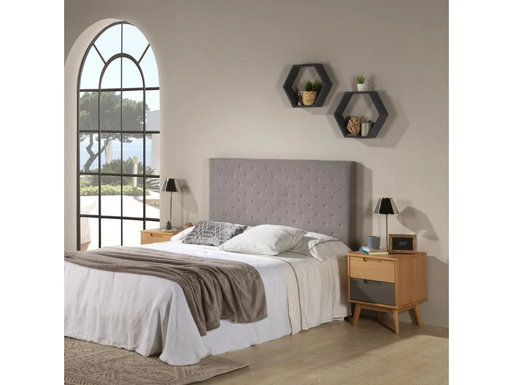 Tête De Lit Malta 150x60 Cm Couleur Gris, 8 Cm D'épaisseur 7 Tête De Lit Malta 150x60 Cm Couleur Gris, 8 Cm D'épaisseur – Image 5