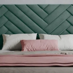 Tête De Lit 170 Cm - Velours - Bleu Canard - SUKIALI 11 Tête De Lit 170 Cm - Velours - Bleu Canard - SUKIALI -Sominova Soldes Boutique tete de lit et pont de lit 10880971