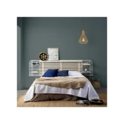 Tête De Lit En Bois Massif Pin Blanchi/Gris - RUYA 6 Tête De Lit En Bois Massif Pin Blanchi/Gris - RUYA -Sominova Soldes Boutique tete de lit et pont de lit 11122703