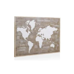 Tête De Lit Mappemonde 145 Cm Bois/Blanc - AMBER -Sominova Soldes Boutique tete de lit et pont de lit 11122737