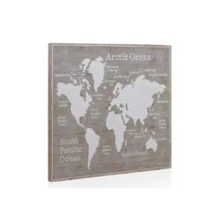 Tête De Lit Mappemonde 110 Cm Bois/Blanc - AMBER -Sominova Soldes Boutique tete de lit et pont de lit 11123097