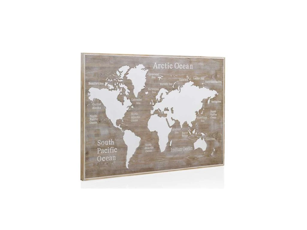 Tête De Lit Mappemonde 165 Cm Bois/Blanc - AMBER 5 Tête De Lit Mappemonde 165 Cm Bois/Blanc - AMBER – Image 3