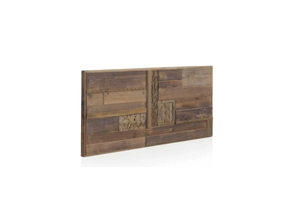 Tête De Lit 145 Cm Bois/Blanc - MAELYS 3 Tête De Lit 145 Cm Bois/Blanc - MAELYS