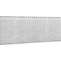 Tête De Lit Clous Tissu 160X60X4Cm Gris - Venprodin