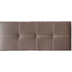 Tête De Lit 3 Boutons Bruxelles Similicuir 160X60X8Cm Chocolat - Venprodin