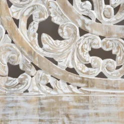 Tête De Lit En Bois De Manguier Blanchi Lila -Sominova Soldes Boutique tete de lit et pont de lit 12498597