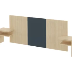 Tête De Lit HUGO 180 - Gris Anthracite Et Chêne Clair - TEMAHOME -Sominova Soldes Boutique tete de lit et pont de lit 12514683