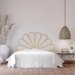 Tête De Lit 140 Cm - Rotin - Naturel - FLOSIA