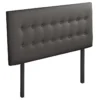 BELLECOUR LITERIE | Tête De Lit Capitonnée MARGOT 140x60 Cm | Coloris Gris Anthracite