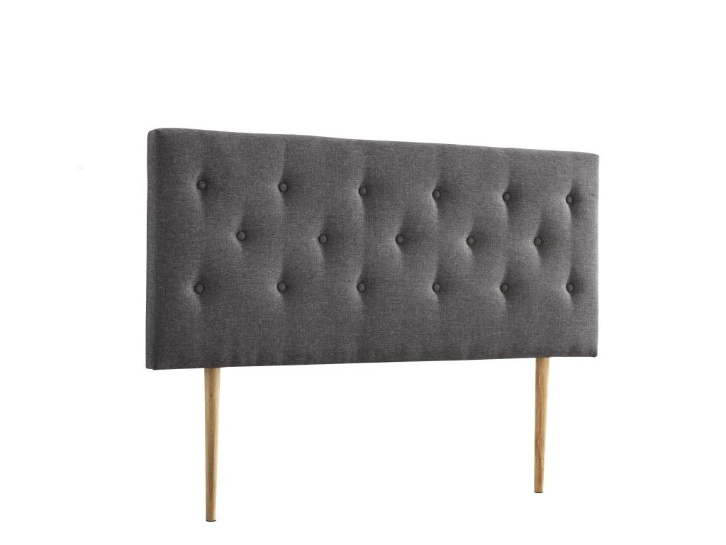 Tête De Lit 140x100 Cm, Capitonnée Tissu Gris, Epaisseur 8 Cm 3 Tête De Lit 140x100 Cm, Capitonnée Tissu Gris, Epaisseur 8 Cm