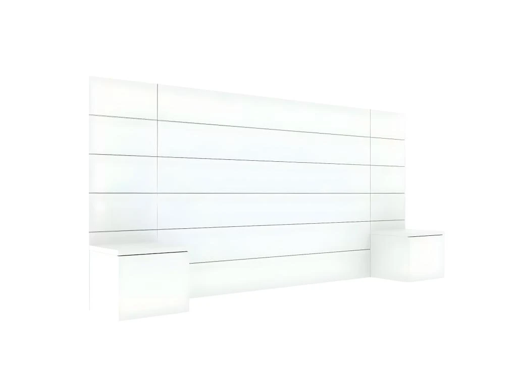 Tête De Lit Avec Chevets Friz Blanc 160 Cm 3 Tête De Lit Avec Chevets Friz Blanc 160 Cm