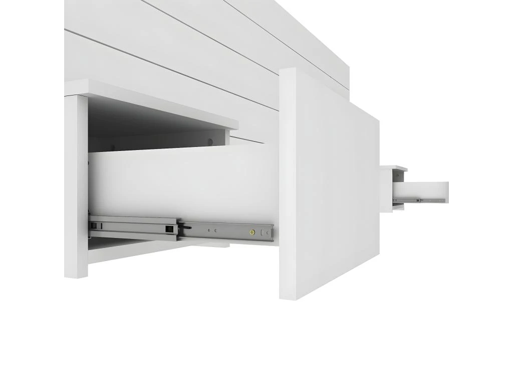 Tête De Lit Avec Chevets Friz Blanc 160 Cm 6 Tête De Lit Avec Chevets Friz Blanc 160 Cm – Image 4