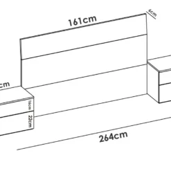 TeTE DE LIT + CHEVETS -Sominova Soldes Boutique tete de lit et pont de lit 13141895