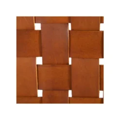Tête De Lit 160 Cm Teck/Cuir Tressé Cognac - ESSAOUIRA -Sominova Soldes Boutique tete de lit et pont de lit 13814925