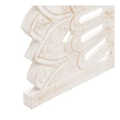 Tête De Lit Arrondie 155 Cm Bois/Blanc Cassé - ANGOLA 7 Tête De Lit Arrondie 155 Cm Bois/Blanc Cassé - ANGOLA -Sominova Soldes Boutique tete de lit et pont de lit 14477487