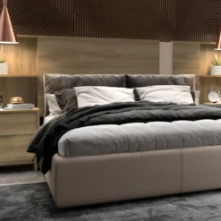 Tête De Lit Extensible Avec Chevets - 140/160 Cm - Coloris : Naturel - NOVOLI -Sominova Soldes Boutique tete de lit et pont de lit 15847913