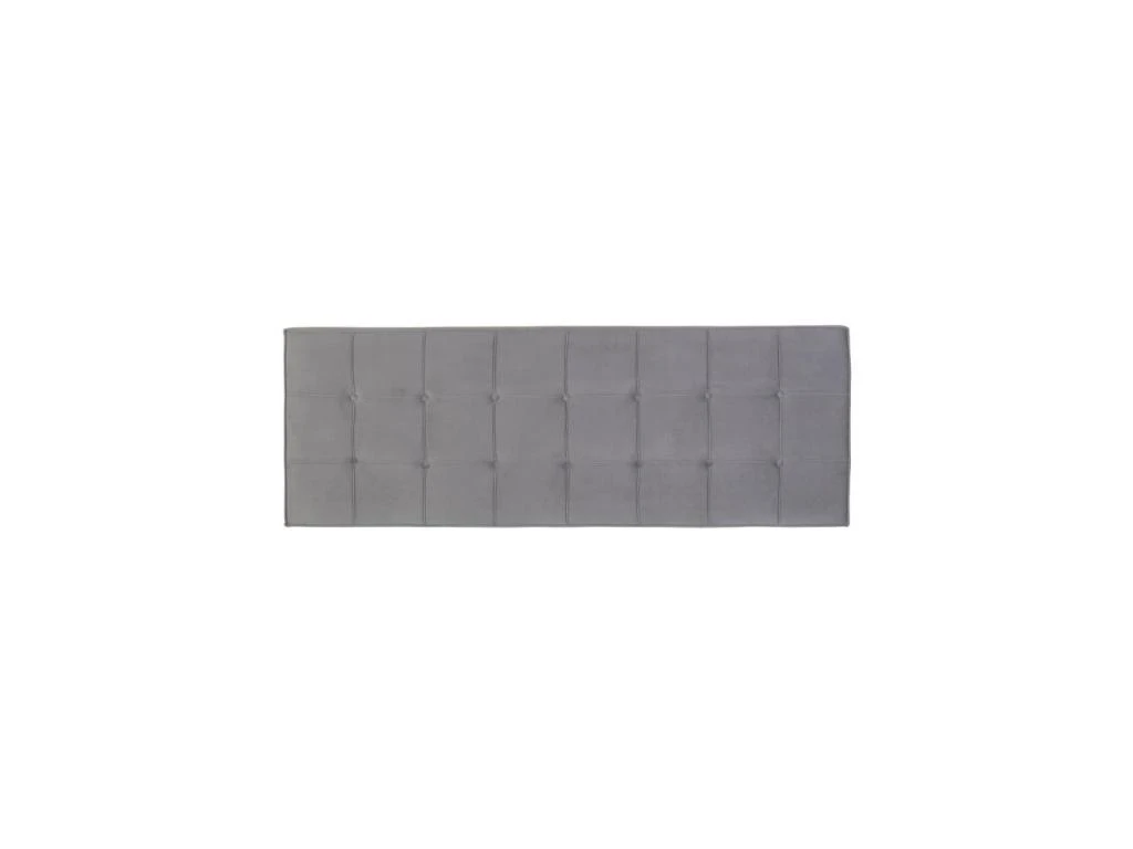 Tête De Lit Tapissée 180 Cm Tissu Gris - YOLANDA 3 Tête De Lit Tapissée 180 Cm Tissu Gris - YOLANDA