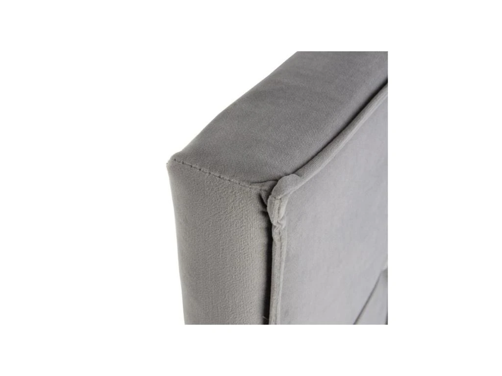 Tête De Lit Tapissée 180 Cm Tissu Gris - YOLANDA 5 Tête De Lit Tapissée 180 Cm Tissu Gris - YOLANDA – Image 3