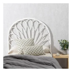 Tête De Lit 100 Cm Rotin/Blanc- FLORIMA 10 Tête De Lit 100 Cm Rotin/Blanc- FLORIMA -Sominova Soldes Boutique tete de lit et pont de lit 17627407