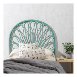 Tête De Lit 100 Cm Rotin/Vert - FLORIMA 10 Tête De Lit 100 Cm Rotin/Vert - FLORIMA -Sominova Soldes Boutique tete de lit et pont de lit 17627419