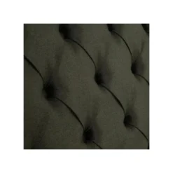 Tête De Lit Tapissée 155 Cm Bois/Tissu Vert Foncé - PINADA -Sominova Soldes Boutique tete de lit et pont de lit 17627495