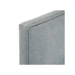 Tête De Lit Tapissée 109 Cm Bois/Tissu Gris Bleu - PINADA -Sominova Soldes Boutique tete de lit et pont de lit 17627529