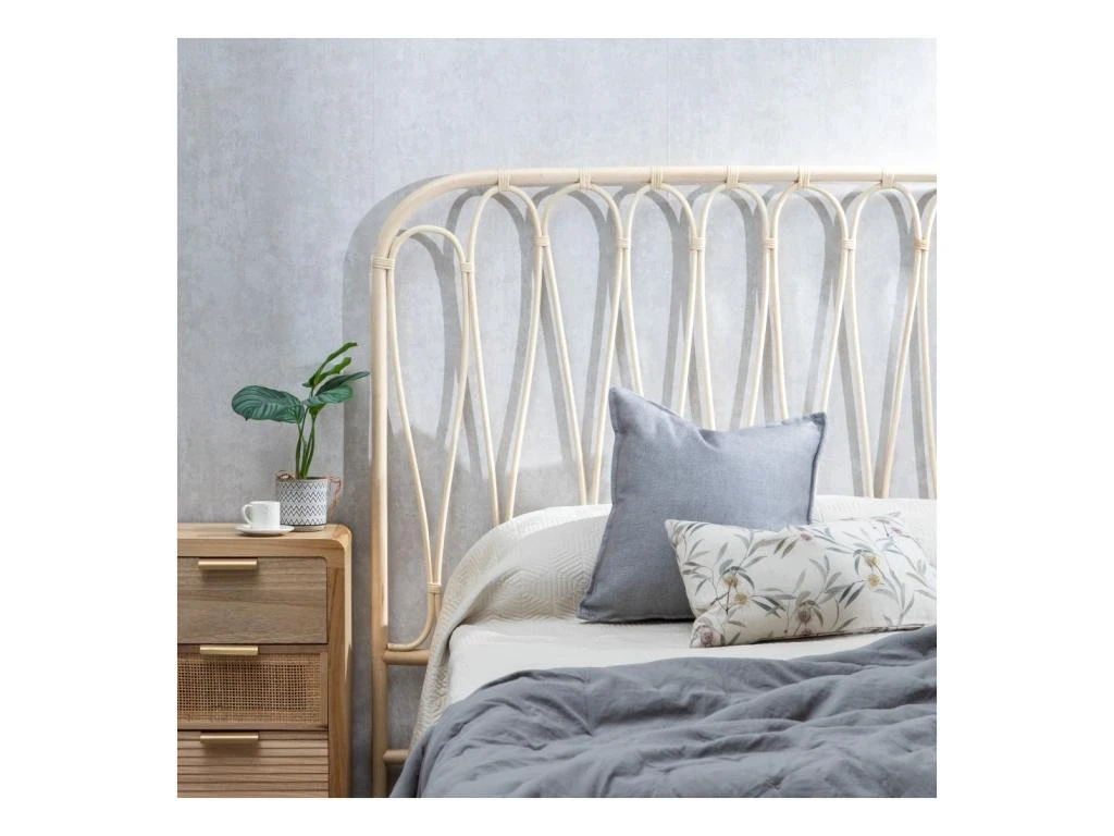 Tête De Lit 160 Cm Rotin Naturel N°4 - JOHANNIE 4 Tête De Lit 160 Cm Rotin Naturel N°4 - JOHANNIE – Image 2